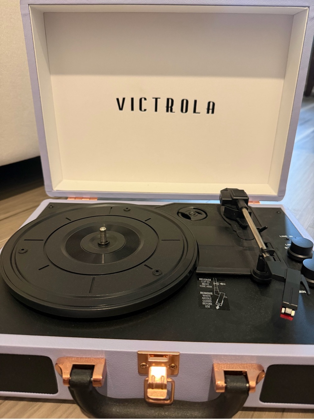Victrola Lavender Portable Turntable - Stylish Vinyl Player